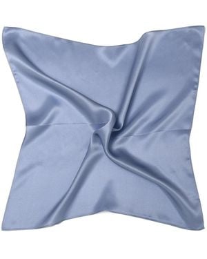 MayTree Schal Seidentuch Einfarbig - Blau