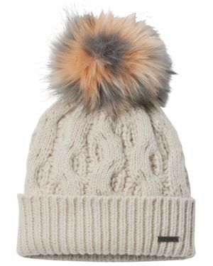 Columbia Mütze Boundless Days Cable Knit Pom Beanie - Weiß