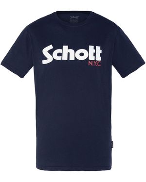 Schott Nyc T-Shirt - Blau