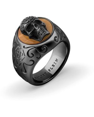 Philipp Plein Silberring PJNEA05R7 - Schwarz