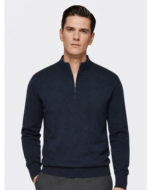 Allthemen Pullover Maschenzug - Blau