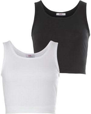 Flashlights Top - Schwarz