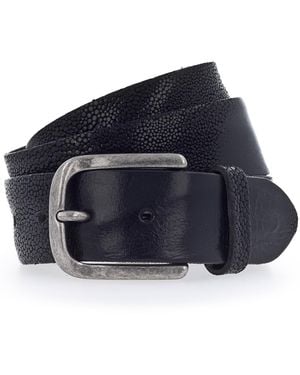 B. Belt Ledergürtel - Blau