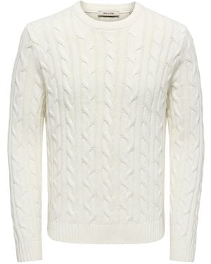 Only & Sons Pullover Onskim - Weiß