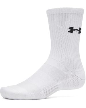 Under Armour Sportsocken UA PERFORMANCE COTTON 3P CRW (3-Paar) - Weiß