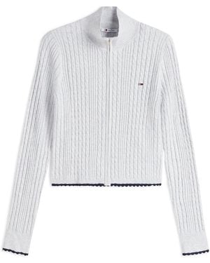 Tommy Hilfiger Strickjacke - Weiß