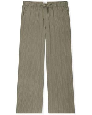 Schiesser Pyjamahose Mix Relax - Grün