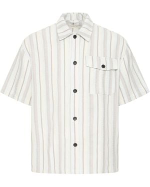 Solid Kurzarmhemd Sdumber - Weiß