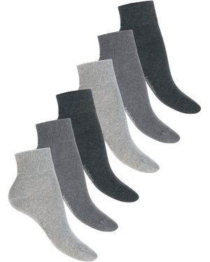 footstar Füßlinge Comfort Fit - Grau