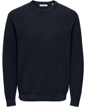 Only & Sons Pullover - Blau