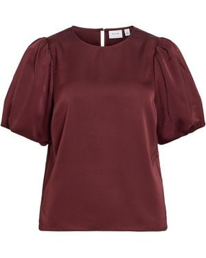 Vila Bluse Viellette - Rot