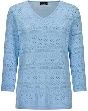 Goldner Pullover - Blau