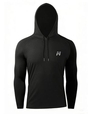 MEETWEE Sweatshirt Lightweight Sports Top - Schwarz