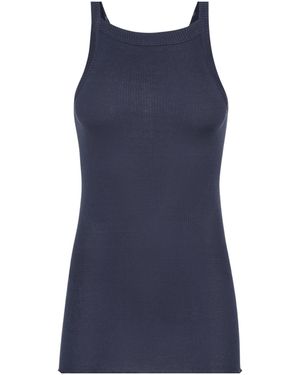 Seamless Basic Top Silky - Blau