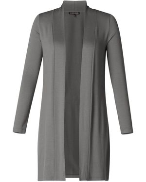 Base Level Curvy Strickjacke - Grau