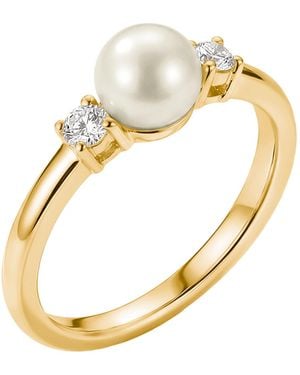 Thomas Sabo Ring Perle Mit Weißem Zirkonia - Mettallic