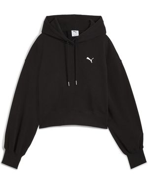 PUMA WARDROBE ESS Kurzer Relaxed Fit Hoodie - Schwarz