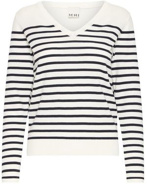 Ichi Pullover Ihluls - Weiß