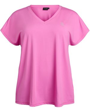 Active By Zizzi T-Shirt Abasic - Pink