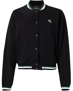 KARL LAGERFELD Sweatjacke Ikon - Schwarz