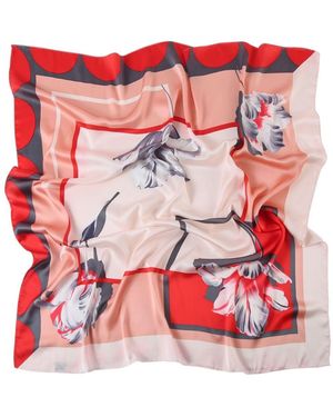 Alberto Cabale Schal Springflower Zo - Rot