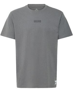 North Bend Rundhalsshirt Nbkunt - Grau