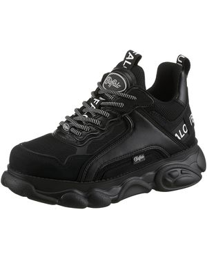 Buffalo CLD CHAI Plateausneaker, Chunky Sneaker, Halbschuh, Schnürschuh mit Logoschriftzug - Schwarz