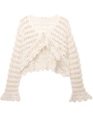 Pull&Bear Strickjacke - Weiß