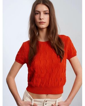 Dilvin Bluse Blusen - Rot