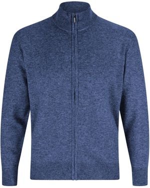 CASH-MERE.CH Kaschmir Strickjacke - Blau