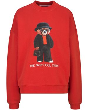 19V69 Italia by Versace Sweatshirt Willow Teddy - Rot