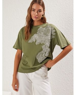 Trendyol T-Shirt - Grün