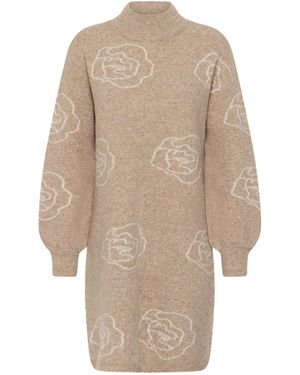 Kaffe Kleid Wilma - Natur