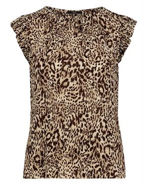 Zero Kurzarm-Shirt Mit Animalprint - Braun