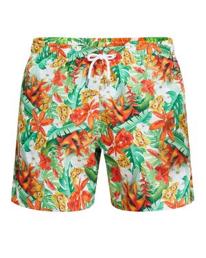 BlackSpade Badeshorts Summer Prints - Blau