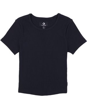 Converse RIBBED SLIM T-SHIRT (1-tlg) - Blau