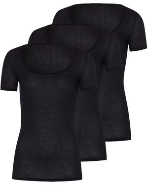 Hanro Unterhemd Ultralight - Schwarz