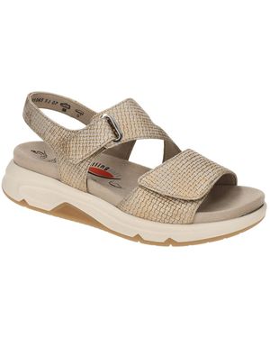 Gabor Sandale Rollingsoft Sandale Metallic 66.885.63 - Natur