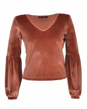 FRESHLIONS Langarmshirt Viveka - Braun