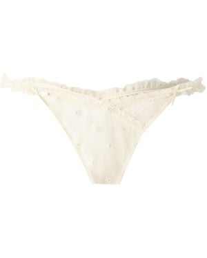 Hunkemöller String Flora - Weiß