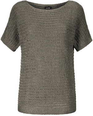 Goldner Pullover - Grau
