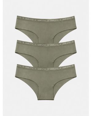 LEAFLETIC Panty Mid Rise Hipsters/Brief - Grün