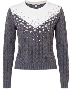 Liu Jo Pullover Maglia Chiusa Tf6187 Ma25S - Blau