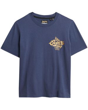 Superdry T-Shirt - Blau