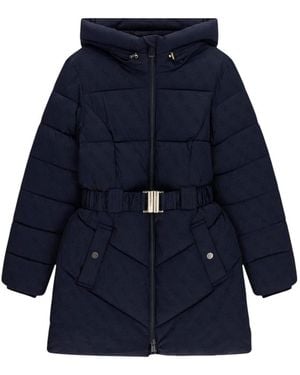 Guess Winterjacke New Imma Logo Midi P W6Bl50 W4144 - Blau