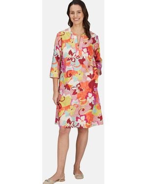White Label Midikleid Leger Geschnitten - Rot