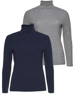 Flashlights Rollkragenshirt - Blau