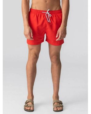 TeeShoppen Swim Shorts Swimshorts - Rot