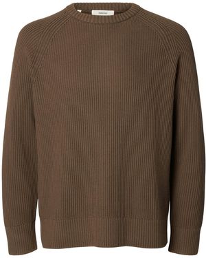 SELECTED Pullover Slmbraun