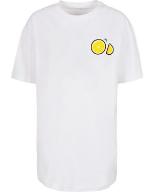 Merchcode T-Shirt Lemon Party - Weiß
